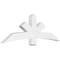Ekena Millwork Alberta Architectural Grade PVC Gable Bracket, 72"W x 24"H x 4"D x 6"F, 8/12 Pitch GBP072X24X0406ALB00 - alternate 1